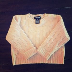 Ralph Lauren baby pink cashmere sweater